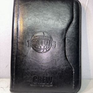 Gemline Detroit Pistons The Crew Season Ticket Holder Portfolio Leather Binder